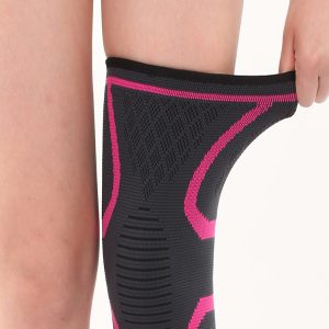 KALOAD 1 Pair Knee Pad Fitness Running Cycling Nylon Elastic Knee Support Non-slip Warm Protective Brace