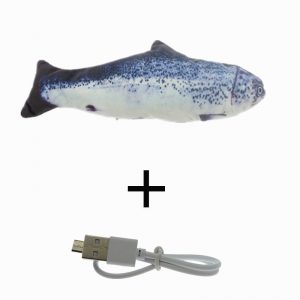 30CM Pet Cat Toy USB Charging Simulation Electronic Pet Cat Toy Dancing Moving Floppy Fish Cats Toy