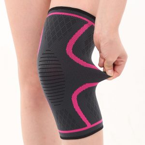 KALOAD 1 Pair Knee Pad Fitness Running Cycling Nylon Elastic Knee Support Non-slip Warm Protective Brace