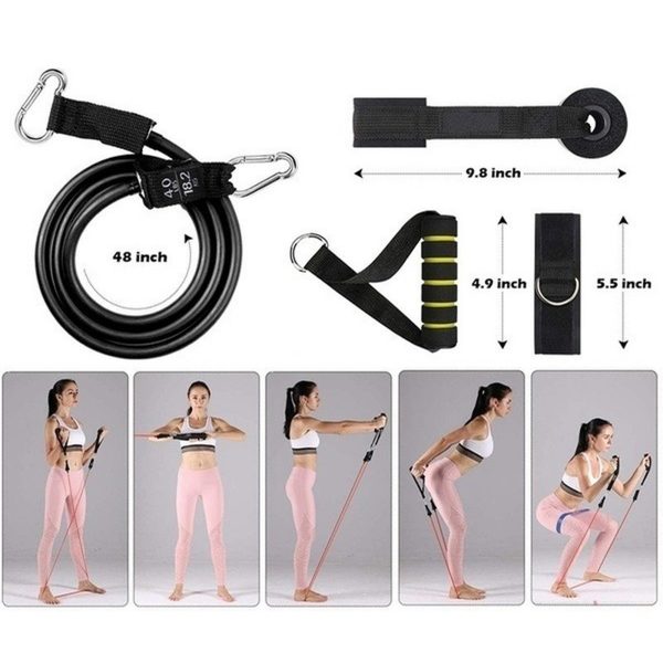 11Pcs/Set 150lbs Latex Resistance Bands Home Gym Training Exercise Pull Rope Expander Fitness Equipment