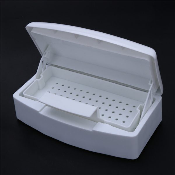 Nail Sterilizer Disinfection Box Salon Nail Nipper Tweezers Metal Tools Disinfector Sanitizer Box Nail Manicure Machine Set