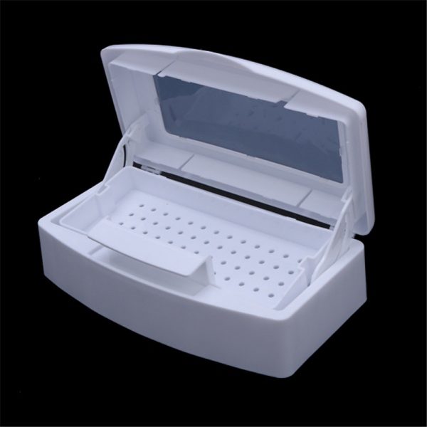 Nail Sterilizer Disinfection Box Salon Nail Nipper Tweezers Metal Tools Disinfector Sanitizer Box Nail Manicure Machine Set