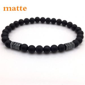 Fashion Geometric Beaded Men Bracelets Simple Classic Stone Bead Charm Bracelets & Bangles For Men Jewelry Gift