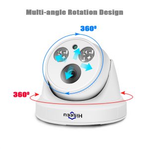 Hiseeu HC615-P-3.6 5MP 1920P POE IP Camera H.265 Audio Dome Camera ONVIF Motion Detections For PoE NVR App View