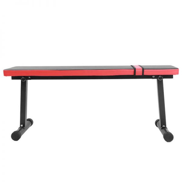 110cm Foldable Dumbbell Bench Multifunctional Sit Up Bench Leather Steel Frame Abdomen Training Crunch Fitness Equipment