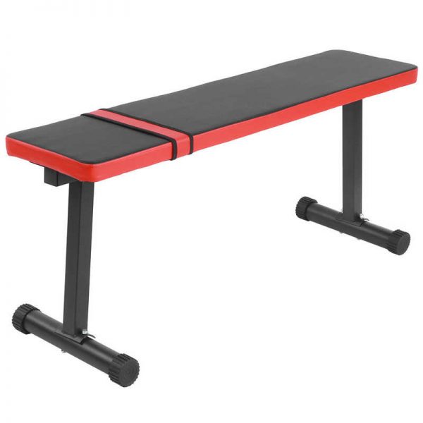 110cm Foldable Dumbbell Bench Multifunctional Sit Up Bench Leather Steel Frame Abdomen Training Crunch Fitness Equipment