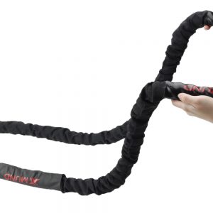 XMUND Battle Rope Exercise Training Rope 30ft Length Workout Rope Fitness Strength Training Home Gym Outdoor Cardio Workout, Anchor Kit Included