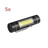 5pcs XANES 1516 T6 1000Lumens Portable Brightness EDC LED Flashlight 1*14500 or 1*AA