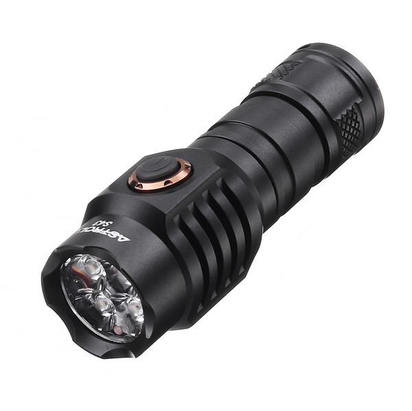 Astrolux S43 4x XP-G3 / Nichia 219C Stepless Dimming 18350 18650 EDC Flashlight Torch Tent Light Tactical Safety Hammer