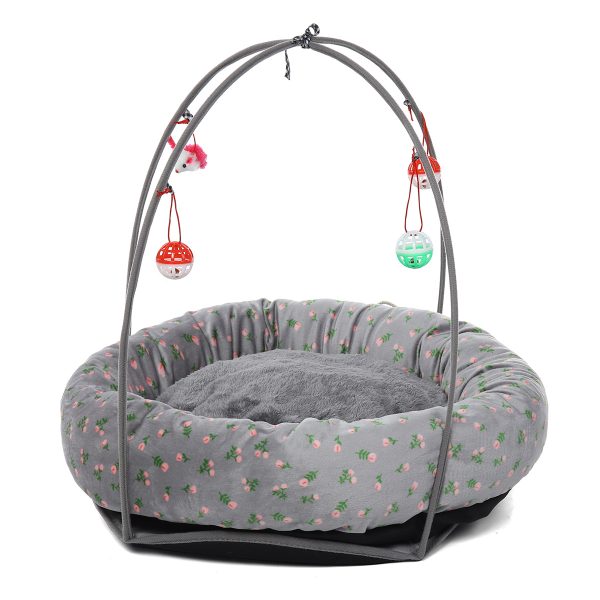 Dog Nest Cat Bed Removable Cat's House Kennel Four Seasons Universal Multi-functional Toy Cave Pet Cushion Mats Cat Mattress