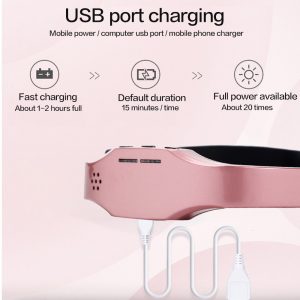 Electric Head Relaxing Massage Portable Forehead Massage USB Rechargeable for Improve Sleep Relief The Pain