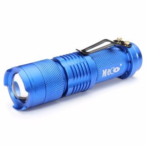 5Pcs Blue Color MECO Q5 500LM Multicolor Zoomable Mini LED Flashlight 14500/AA