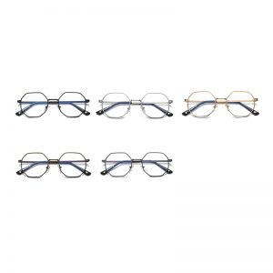 Anti-Blue Ray Polygon Eyeglasses Retro Thick Edge Optical