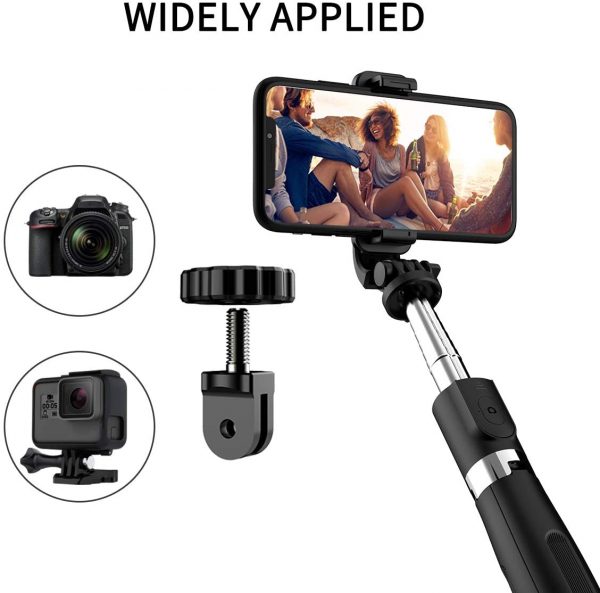 Selfie Stick, Handheld Tripod with Detachable Wireless Remote and Mini Tripod Stand Selfie Stick