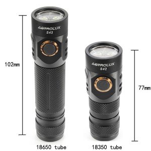 Astrolux S42 18650 Version 4xNichia 219C/XP-G3 2023LM USB EDC LED Flashlight + INR18650 30Q Battey