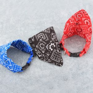 Dog Webbing Collar Saliva Towel