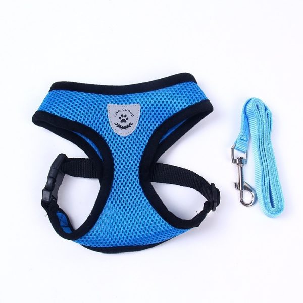 Adjustable Soft and Comfortable Small Dog Vest Harness Fashion Nylon Mesh Harness S/M/L