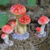 Garden Ornaments Mini Mushroom Toadstool DIY Landscape Decorations Ideal For Plant Pots