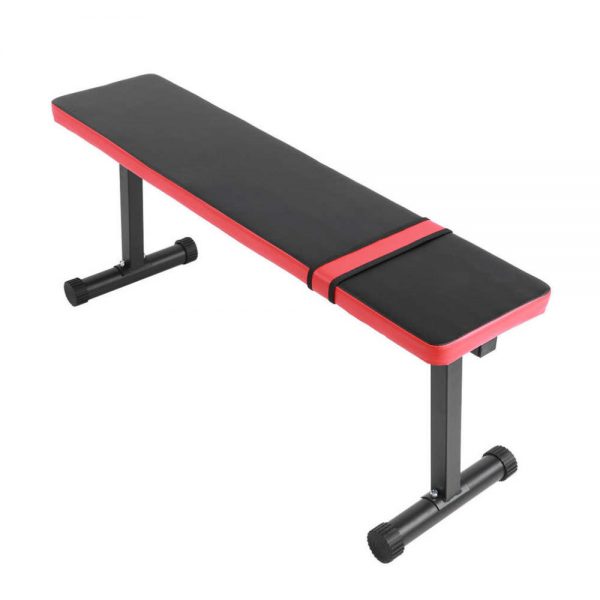 110cm Foldable Dumbbell Bench Multifunctional Sit Up Bench Leather Steel Frame Abdomen Training Crunch Fitness Equipment